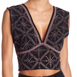NWT Free People Intimately Embroidered Crop Top